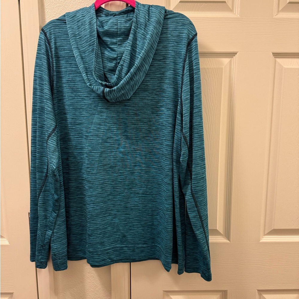 Be Inspired Teal Hooded Top